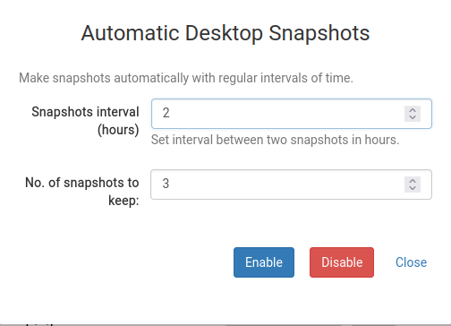 Snapshot automatici