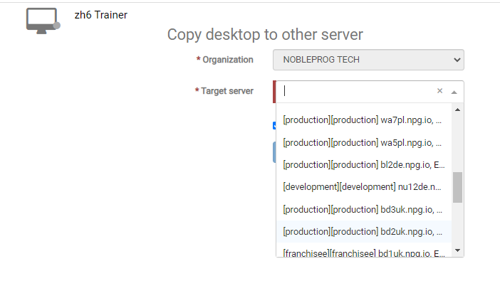 delegati del server